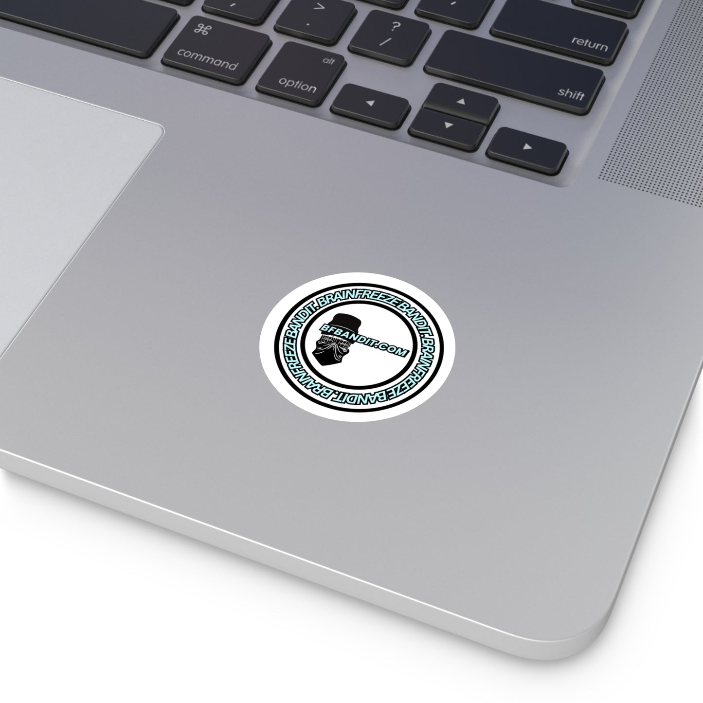 Brainfreeze Bandit Round Stickers - Waterproof Indoor/Outdoor Decals