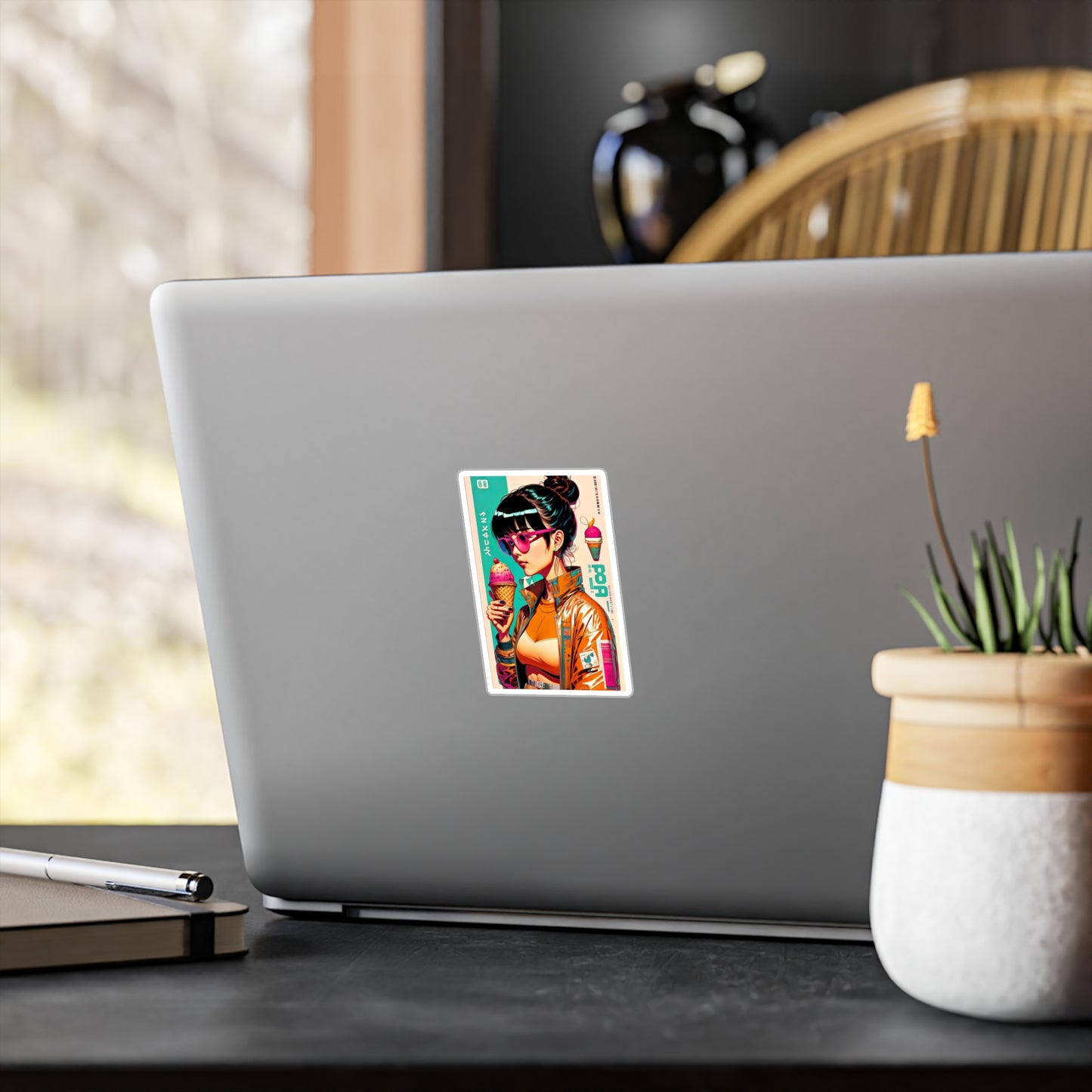 Ice Cream Vibe Kiss-Cut Vinyl Decals - Trendy Aesthetic Stickers for Personalization
