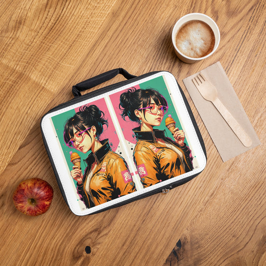 Stylish Lunch Bag with Retro Design | Perfect for School, Work, and Picnics